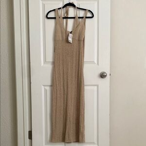 Tan coverup dress
